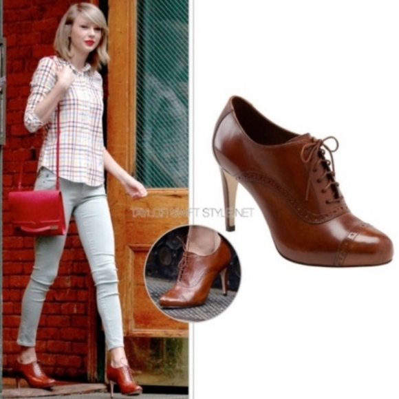 Cole Haan Violet Air Dark Woodbury Oxford Pump Sz 7 - Picture 1 of 4